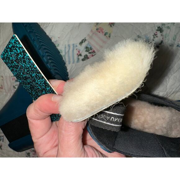 NWT EMU AUSTRALIA TEAL BLUE WATERPROOF SHEARLING LINED BOOTS 8 - FESTIVALS! - Picture 7 of 14